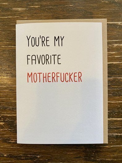 Card- You're My Favorite MF