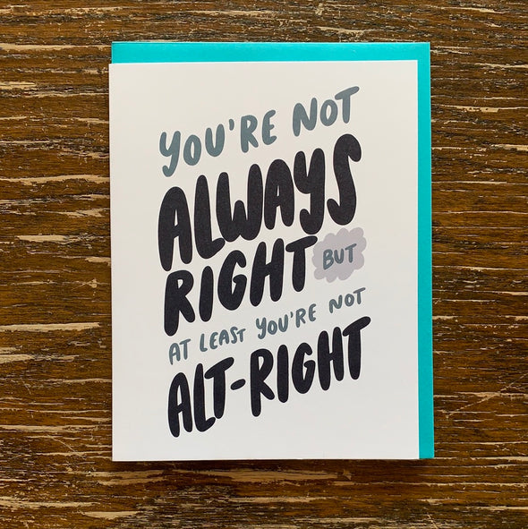 NOT Alt-Right Card