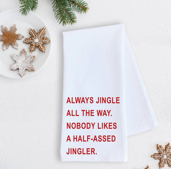 Jingle All The Way Tea Towel