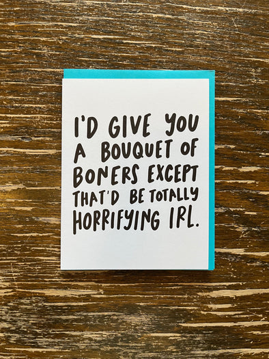 Bouquet Of Boners Card