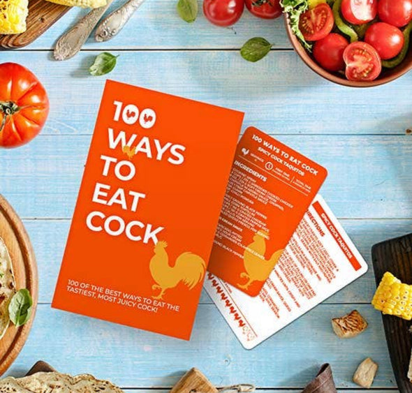 100 Ways To Eat Cock Recipe Cards